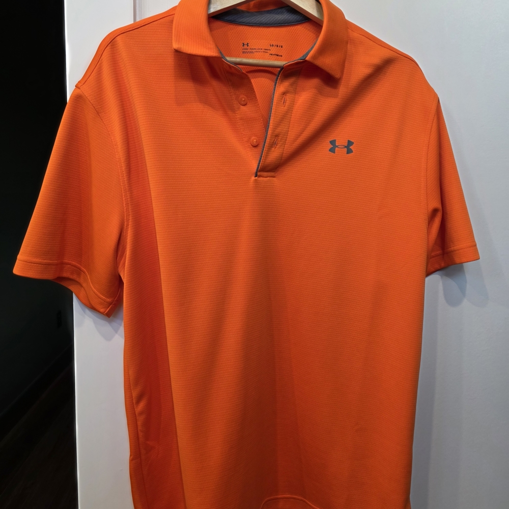 Under Armour Men's Bright Orange Polo